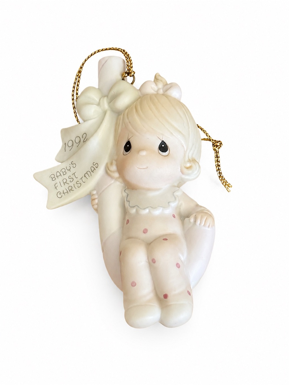Precious Moments 1992 "Baby's First Christmas" Ornament #527475